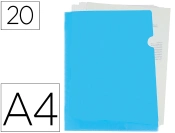 Capa do artigo Bolsa Dossier, Cor Azul Celeste, Com Separador em Polipropileno - Liderpapel - 20 Folhas Dim. A4 (10 unidades)