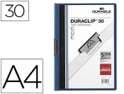 Capa do artigo Bolsa dossier durable com clip lateral din a4 azul 30 folhas escuro