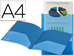 Capa do artigo Bolsa Dossier Liderpapel C/Dupla Bolsa Din A4 – Azul