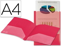 Capa do artigo Bolsa Dossier Liderpapel C/Dupla Bolsa Din A4 – Vermelha