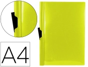 Capa do artigo Bolsa dossier liderpapel com clip lateral din a4 amarelo fluor opaco 30 folhas