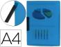 Bolsa Dossier Liderpapel Com Clip Lateral - Din A4 Azul - 30 folhas - Preview