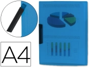 Capa do artigo Bolsa Dossier Liderpapel Com Clip Lateral - Din A4 Azul - 30 folhas