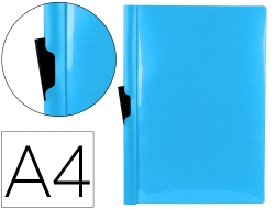 Capa do artigo Bolsa dossier liderpapel com clip lateral din a4 celeste opaco 30 folhas