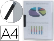 Capa do artigo Bolsa dossier liderpapel com clip lateral din a4 cristal 30 folhas