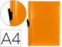Bolsa dossier liderpapel com clip lateral din a4 laranja fluor opaco 30 folhas - Preview