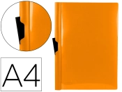 Capa do artigo Bolsa dossier liderpapel com clip lateral din a4 laranja fluor opaco 30 folhas