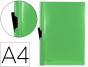 Bolsa dossier liderpapel com clip lateral din a4 verde maça opaco 30 folhas - Preview