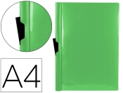 Capa do artigo Bolsa dossier liderpapel com clip lateral din a4 verde maça opaco 30 folhas