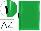 Capa do artigo Bolsa dossier liderpapel com clip lateral din a4 verde translucido 60 folhas