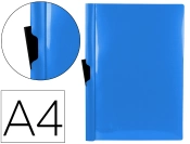Capa do artigo Bolsa dossier liderpapel com clip lateral din a4 vermelho azul translucido 60 folhas