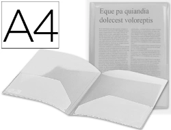 Capa do artigo Bolsa dossier liderpapel com dupla bolsa din a4 cristal