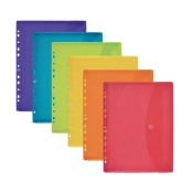 Capa do artigo Bolsa P/Documentos Oxford A5 Tipo Envelope Perfurado C/Velcro Sortido 400170115