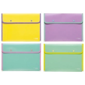 Capa do artigo Bolsa Para Documentos Fecho Botão A4 Tipo Envelope Arda Keep Colour Pastel Sortido 0273Kcp