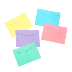 Capa do artigo Bolsa Para Documentos Fecho Velcro A4 Tipo Envelope Sortidas Pastel Viquel Rainbow 176115-08