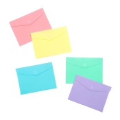 Capa do artigo Bolsa Para Documentos Fecho Velcro A5 Tipo Envelope Sortidas Pastel Viquel Rainbow 164115-08