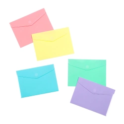 Capa do artigo Bolsa Para Documentos Fecho Velcro A5 Tipo Envelope Sortidas Pastel Viquel Rainbow 164115-08
