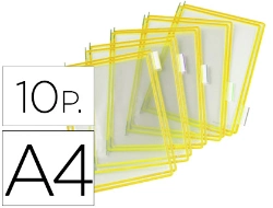 Capa do artigo Bolsa para porta catalogo tarifold din a4 com pivots amarelo pack de 10 unidades