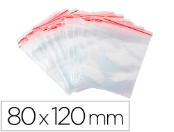 Capa do artigo Bolsa plastico auto selada q-connect 80x120 mm pack de 100 unidades