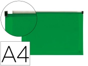 Capa do artigo Bolsa porta documentos liderpapel a4 com fecho verde translucido