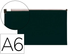 Capa do artigo Bolsa porta documentos liderpapel a6 com fecho preto opaco