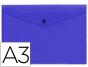 Bolsa Porta Documentos Liderpapel C/Mola - Din A3 - Azul - Preview