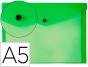 Bolsa Porta Documentos Liderpapel C/Mola - Din A5 - Verde (12 Unidades) - Preview