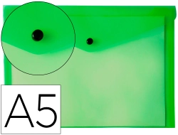 Capa do artigo Bolsa Porta Documentos Liderpapel C/Mola - Din A5 - Verde (12 Unidades)