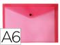 Bolsa Porta Documentos Liderpapel C/Mola Din A6 Vermelho Transparente - Preview