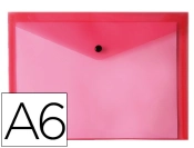 Capa do artigo Bolsa Porta Documentos Liderpapel C/Mola Din A6 Vermelho Transparente