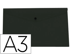 Capa do artigo Bolsa porta documentos liderpapel com mola din a3 preto opaco