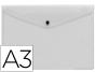 Bolsa porta documentos liderpapel com mola din a3 transparente (10 unidades) - Preview