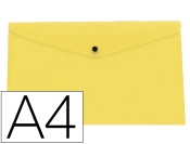 Capa do artigo Bolsa Porta Documentos Liderpapel Com Mola Din A4 Amarelo Fluor Opaco 50 folhas