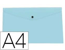 Capa do artigo Bolsa Porta-Documentos Liderpapel Com Mola Din A4 Celeste Opaco 50 Folhas