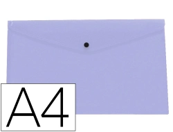 Capa do artigo Bolsa Porta-Documentos Liderpapel Com Mola Din A4 Lavanda Opaco 50 Folhas