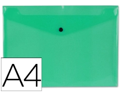 Capa do artigo Bolsa porta documentos liderpapel com mola din a4 verde (12 unidades)