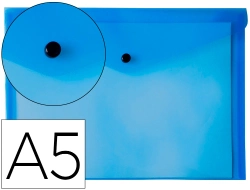 Capa do artigo Bolsa porta documentos liderpapel com mola din a5 azul