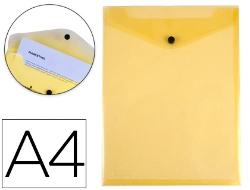 Capa do artigo Bolsa porta documentos liderpapel polipropileno din a4 formato vertical amarela transparente