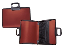 Capa do artigo Bolsa porta documentos liderpapel vermelha com asa e fecho 400x45x375 mm