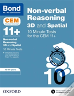 Capa do artigo Bond 11+ Cem 3d Non-Verbal Reasoning 10 Minute Tests (Now Cambridge Select Insight)