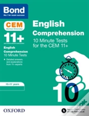 Capa do artigo Bond 11+ Cem English Comprehension 10 Minute Tests: Ready For The 2026 Cambridge Select Insight Exam