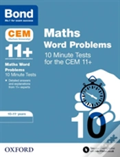 Capa do artigo Bond 11+ Cem Maths Word Problems 10 Minute Tests: Ready For The 2026 Cambridge Select Insight Exam