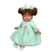 Capa do artigo Boneca Célia Plumeti com cabelo castanho 45 cm