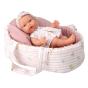 Boneca Elegance 26 cm com alcofa rosa - Preview