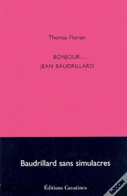 Capa do artigo Bonjour ... Jean Baudrillard
