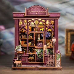 Capa do artigo Book Nook Kit Miniature - DIY - Astrology Bookshop 155pc + LED Light