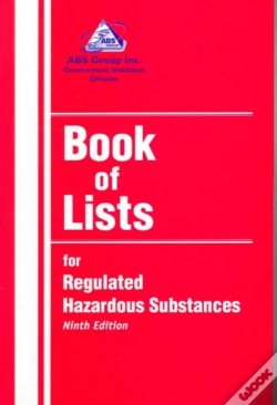 Capa do artigo Book Of Lists For Regulated Hazardous Substances