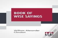 Book Of Wise Sayings