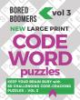 Bored Boomers New Large Print Codeword Puzzles - Preview