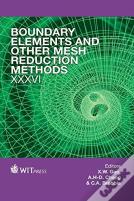 Boundary Elements And Other Mesh Reduction Methods Xxxvi